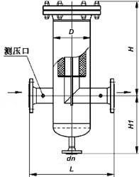 燃氣過濾器結(jié)構(gòu)示意圖